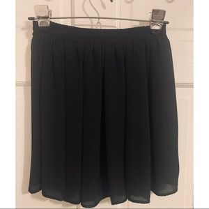 Brandy Melville Black Chiffon Mini Skirt